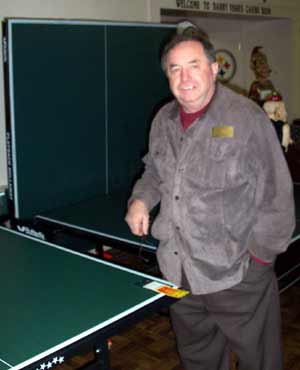Danny Vegh at Ping Pong table
