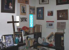 Some of the awards and memorabilia in Fannie's home