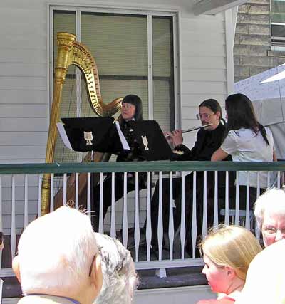 harp players at John Mccarthy 50th