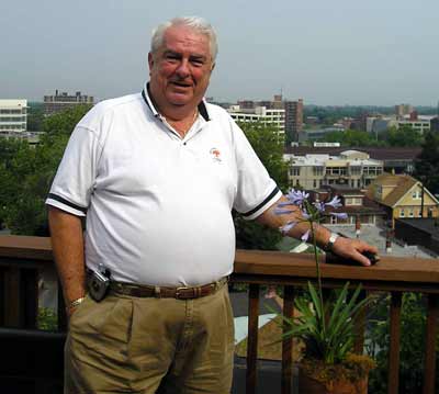 John Feighan with his Little Italy view of Cleveland