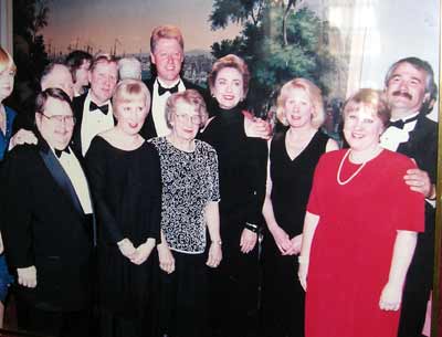 George Condon Family with President Bill and Hillary Clinton