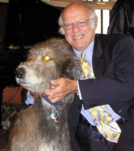 Harlan Diamond and Irish Wolfhound, Mickey