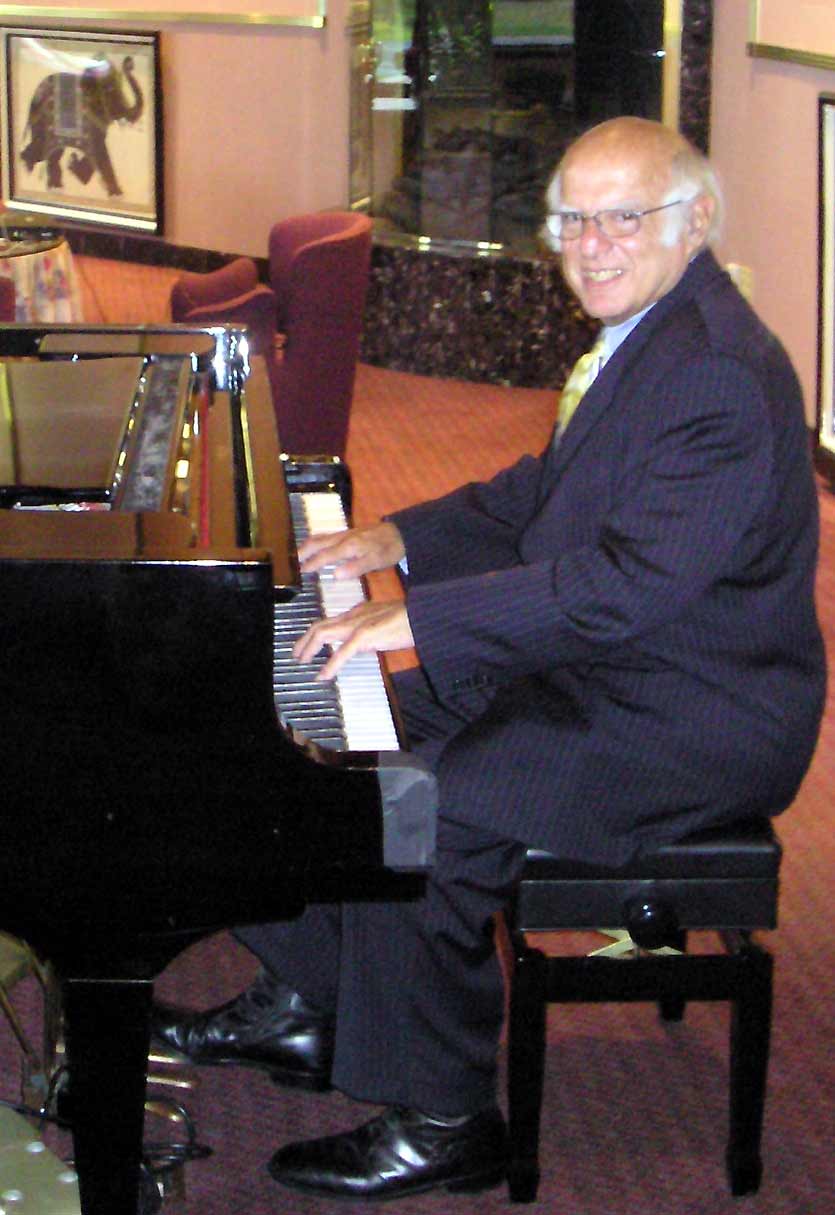 Harlan Diamond at player piano