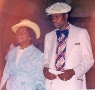 Harry Davis and mother Madeline at Harry's graduation