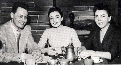 Howard Hoffmann with Anna Marie Alberghetti and Maggie Wulff on May 4, 1957 for WJW's 
