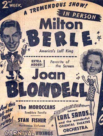 Milton Berle and Joan Blondell