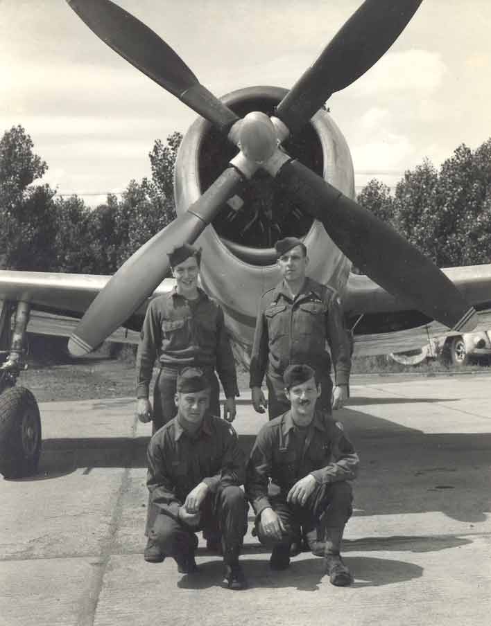 Ed and crew in front of plane