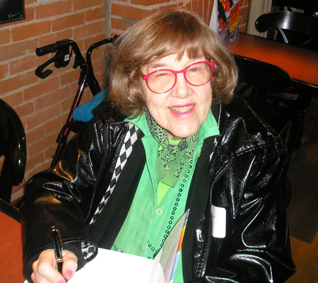 Jane Scott signing autographs November 2007