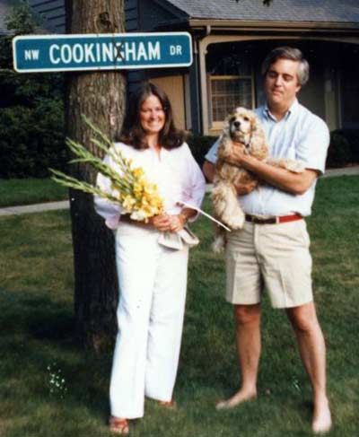 Cindy and Jim Cookinham in Poland, Ohio in 1985