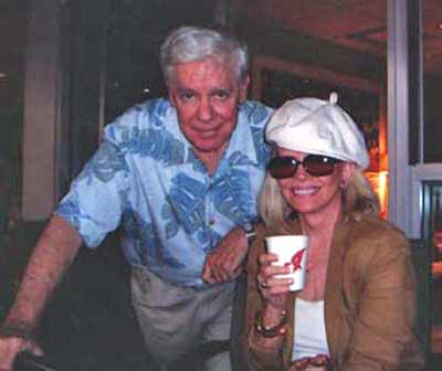 Les Roberts with radio partner Ann Elder