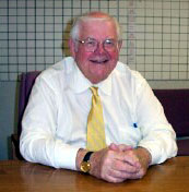 Bill at his desk