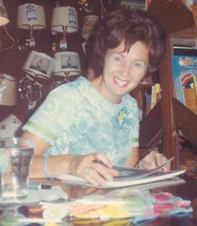 Romper Room's Miss Barbara Plummer signing autographs