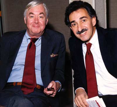 Senator Daniel Patrick Moynihan and Larry Morrow