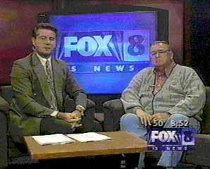 Bill Martin and Neil Zurcher on TV set