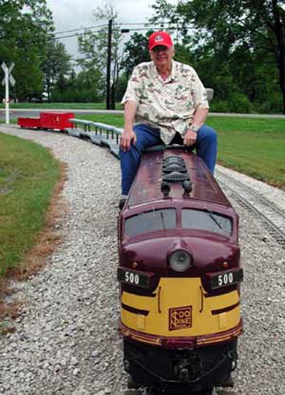 Neil Zurcher on mini-train