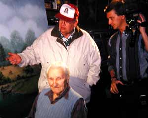 Neil and Ron Strah with Amish artist