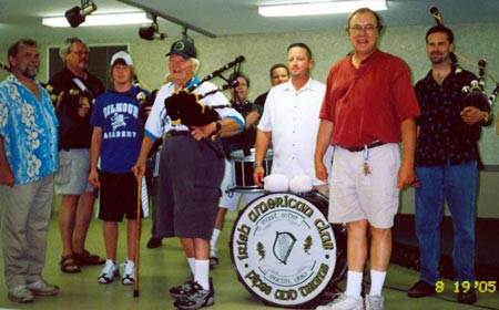 Jack Petrusiak in Pipe Band