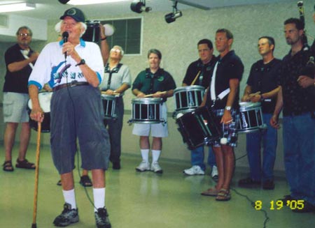 Jack Petrusiak in Pipe Band