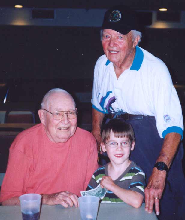 Jack Petrusiak with friends the Carneys
