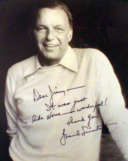 Frank Sinatra signed photo