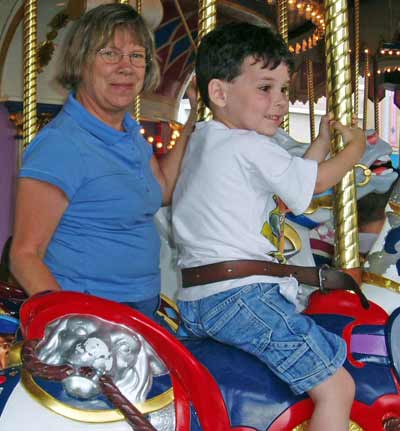 Ralph's wife Marcia with their grandson