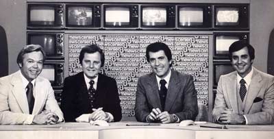 Dick Goddard, Tim Taylor, Judd Hambrick and Jim Mueller in 1979