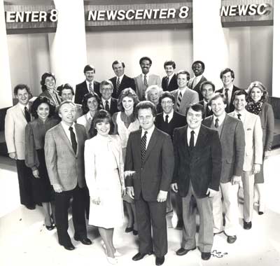 Newscenter 8 News Team including Tim Taylor, Tana Carli, Dick Goddard, Casey Coleman, Dale Solly, John Telich, Dick Russ, Wayne Dawson, Bob Cerminara, Dave Buckel, Denise D'Ascenzo and others