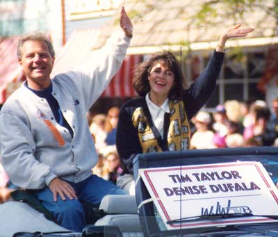 Tim Taylor and Denise Dufala at a Woolybear Parade