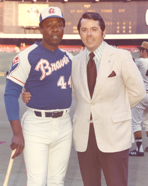 Hank Aaron and Tom Eakin