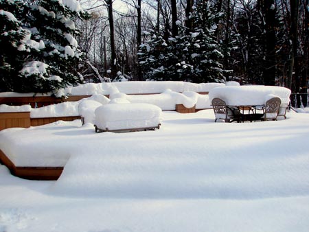 Ralph Tarsitano deck with snow