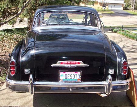 Ron and Betty Manolio's Desoto with the Desoto license plate