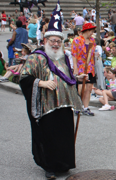 Harry Potter wizard at Parade the Circle in University Circle