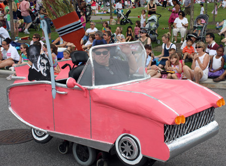 Small car at Parade the Circle in University Circle