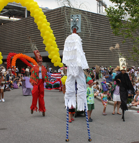 Stilts at Parade the Circle in University Circle
