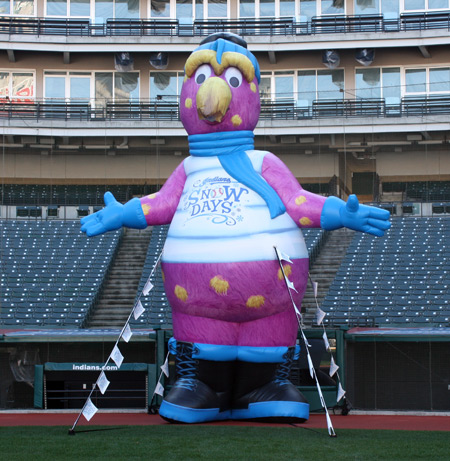 Big Slider at Snow Days at Progressive Field