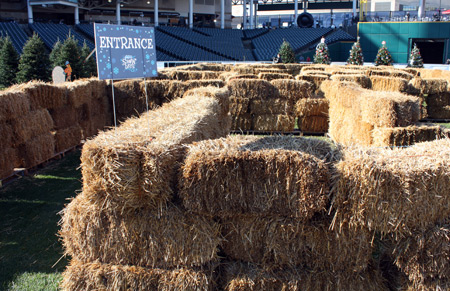 Straw maze at Snow Days