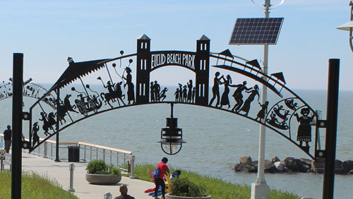 New Euclid Beach Park Pier in Cleveland