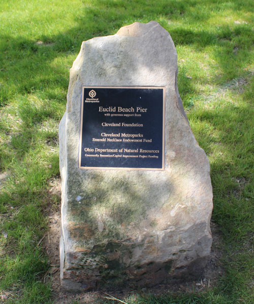 Euclid Beach pier rock