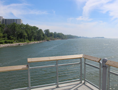 Euclid Beach pier view looking west