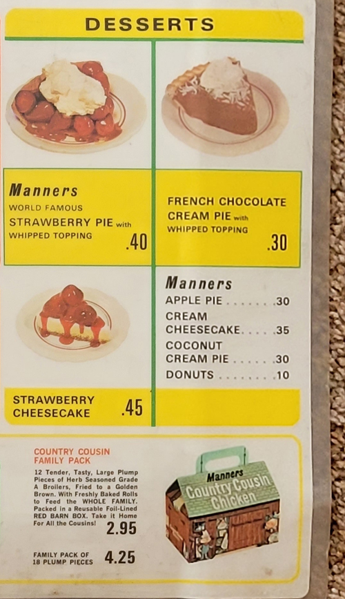 Old Manners Big Boy Restaurant menu - 4