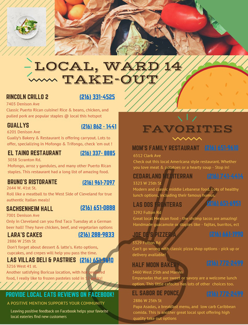 Cleveland Ward 14 Restaurants