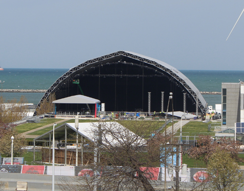 Stage for 2021 NFL Draft in Cleveland