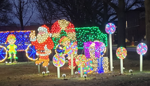 GE Nela Park Christmas lights display 2022