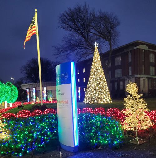 GE Nela Park Christmas lights display 2022