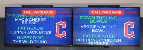 New Guardians ballpark food items