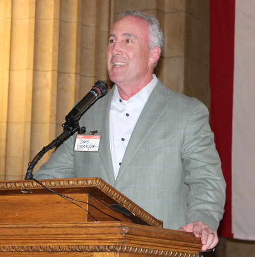 David S. Greenspan introducing Mayor Clough
