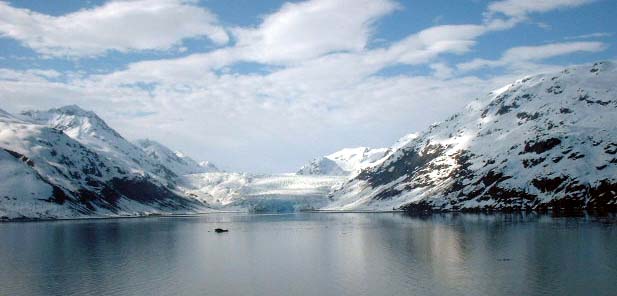 Our first glacier in the bay