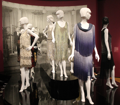 Flapper dress at Jazz Age exhibit at Cleveland Museum of Art