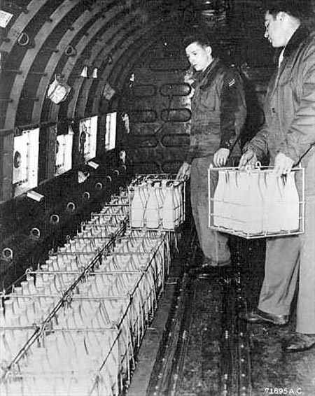 Loading milk on a West Berlin-bound aircraft