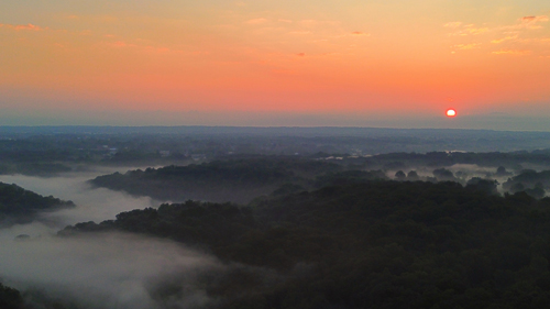 Foggy Sunrise Cuyahoga River Valley